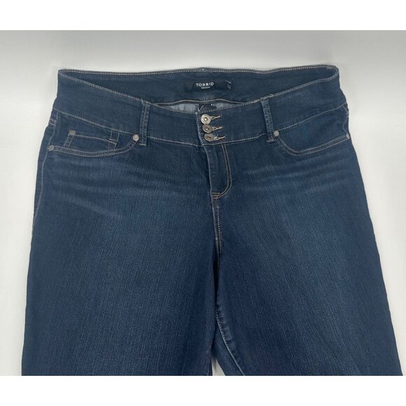 Torrid Denim Womens Button-Fly Skinny Jeans Size 16R Cotton & Rayon Blend - Picture 8 of 11